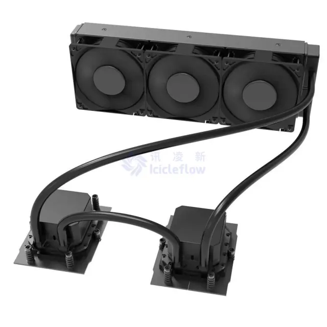 SP-3U-3F-2C Liquid Cooler Black for Server with 3 Height Unit