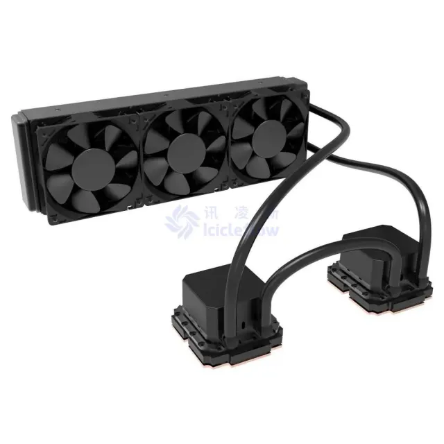 SP-3U-3F-2C Liquid Cooler Black for Server with 3 Height Unit