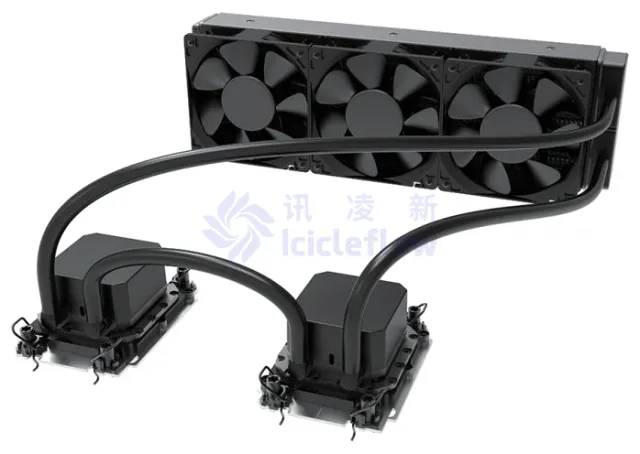 Single Pump 3U Dual CPU Server Liquid Cooler