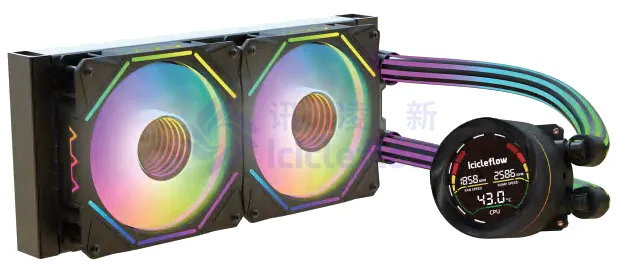 Round Segmented Display  PC 360 Liquid Cooler