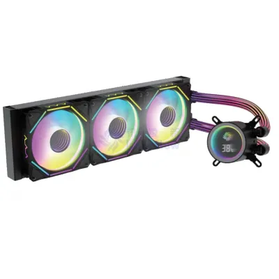 Temperature Display Infinite  Lens PC 360 Liquid Cooler
