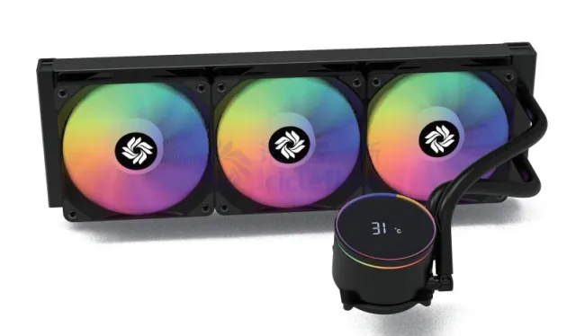 Rotatable Lid Temperature Display PC 360 Liquid Cooler