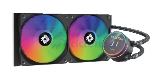 Rotatable Lid Temperature Display PC 360 Liquid Cooler