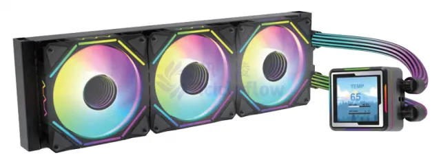 Square LCD Animation Display PC 360 Liquid Cooler