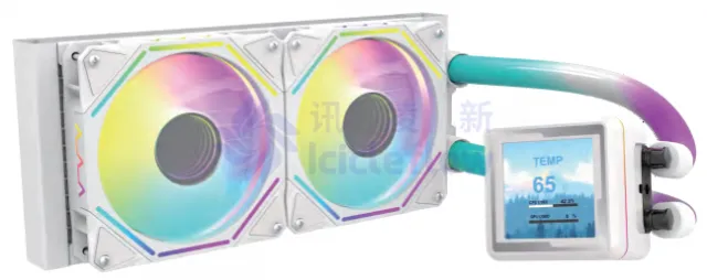 Square LCD Animation Display PC 360 Liquid Cooler