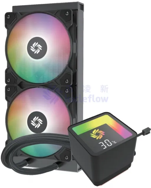 Square Temperature Display PC 240 Liquid Cooler