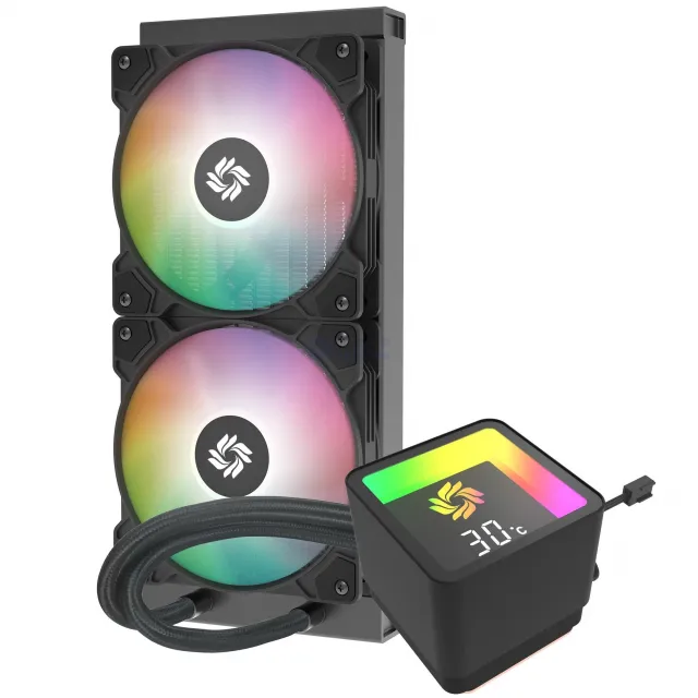 Square Temperature Display 240 Liquid Cooler