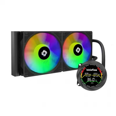 Round Segmented Display 240 Liquid Cooler
