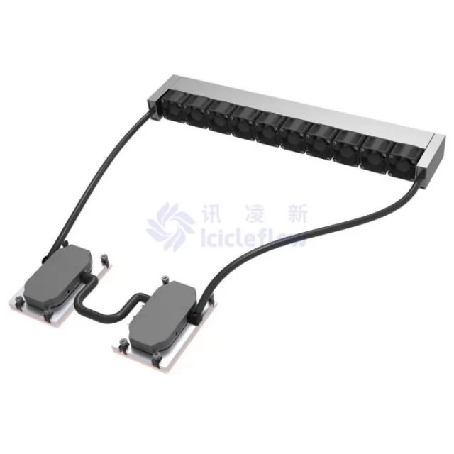 AMD Double Pump 1U Dual CPU Server Liquid Cooler