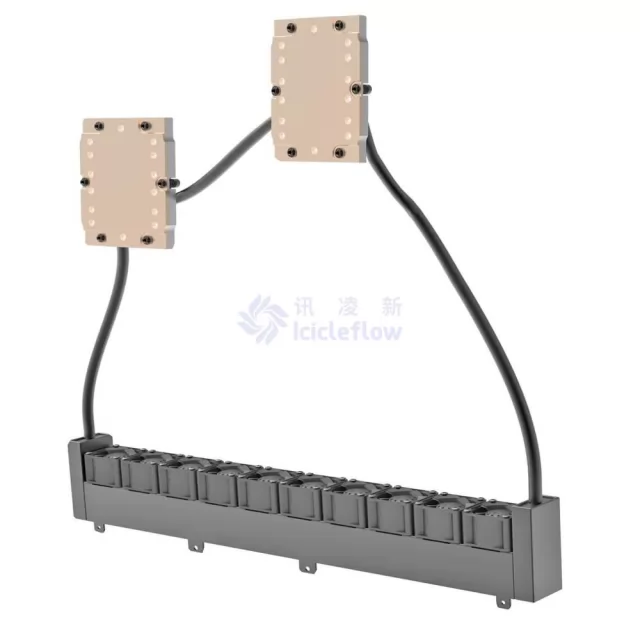 AMD Double Pump 1U Dual CPU Server Liquid Cooler