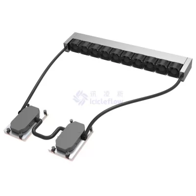 Intel-DP-1U-10F-2C Intel Double Pump 1U Dual CPU Server Liquid Cooler