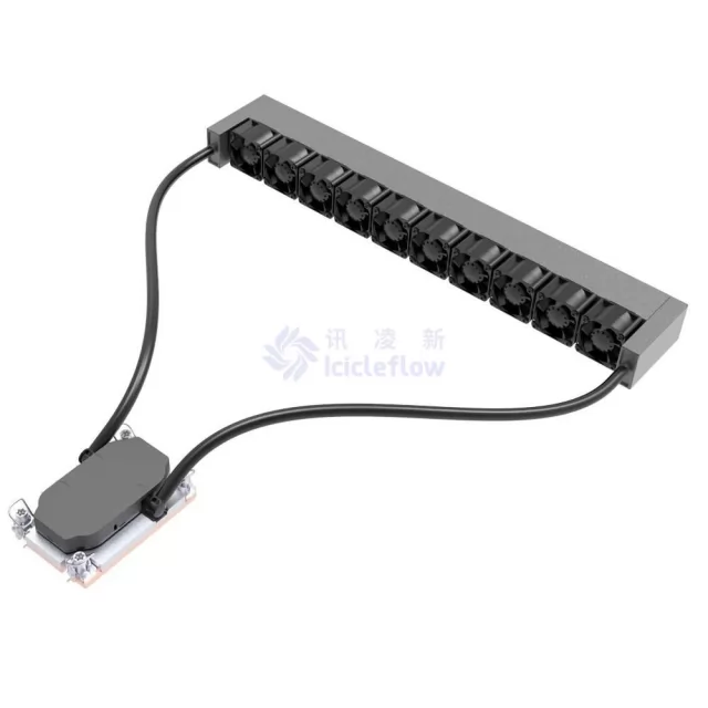 Intel-DP-1U-10F-2C Intel Double Pump 1U Dual CPU Server Liquid Cooler