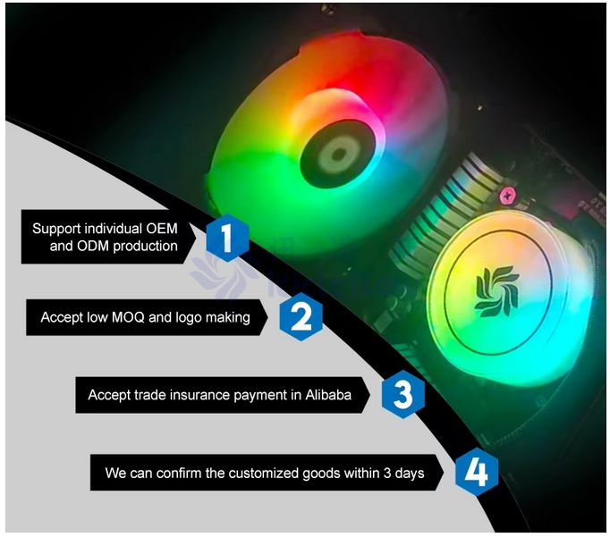 10mm Thickness Factory Supply Customized Liquid Cooling Computer CPU Aluminum Water Cooling Board