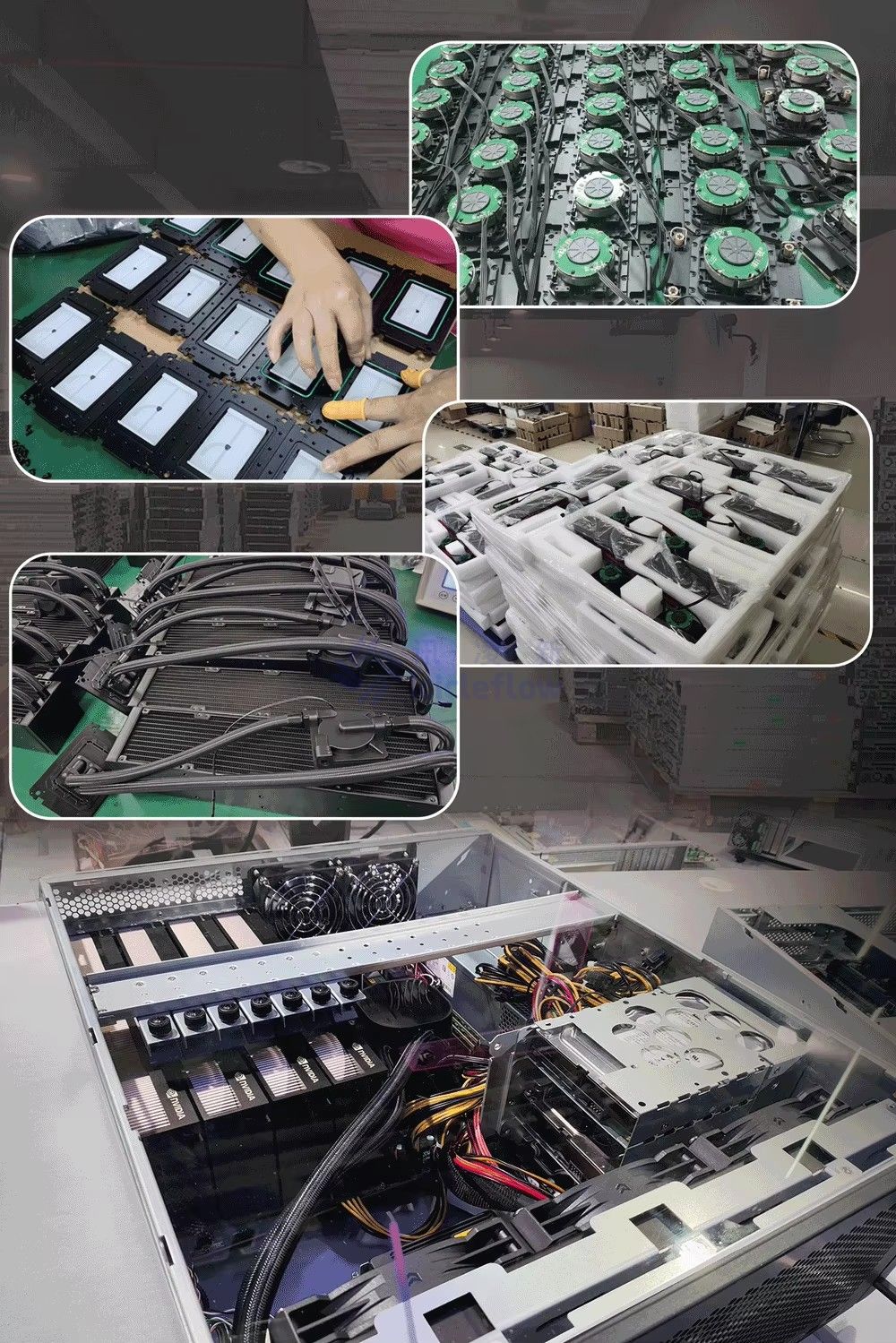 Single Pump 3U Dual CPU Server Liquid Cooler